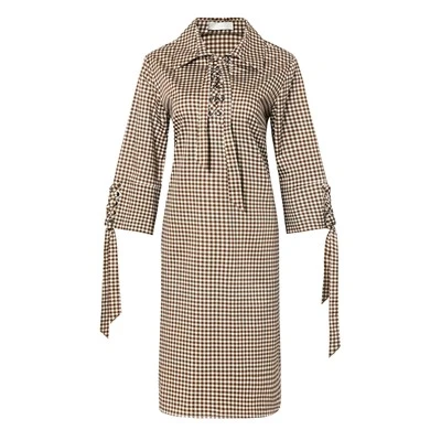 Gadījuma elegances kleita ar garām piedurknēm
